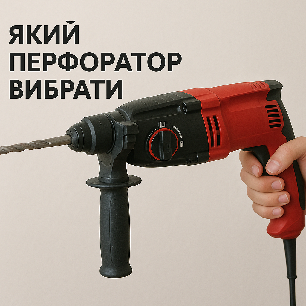 Як підібрати характеристики перфоратора під квартиру: тип, енергія удару, патрон, режими та ергономіка